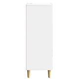 Credenza Bianco Lucido 66 x 34,5 x 95 cm Legno ingegnerizzato