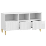 Mobile TV Bianco Lucido 102 x 34,5 x 50 cm Legno ingegnerizzato
