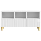 Mobile TV Bianco Lucido 102 x 34,5 x 50 cm Legno ingegnerizzato