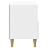 Mobile TV Bianco Lucido 102 x 34,5 x 50 cm Legno ingegnerizzato