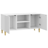Mobile TV Bianco Lucido 102 x 34,5 x 50 cm Legno ingegnerizzato