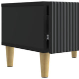 Mobile TV Nero 147 x 34,5 x 30 cm Legno ingegnerizzato