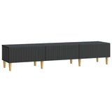 Mobile TV Nero 147 x 34,5 x 30 cm Legno ingegnerizzato