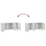 Mobile TV Bianco Lucido 99 x 34,5 x 50 cm Legno ingegnerizzato