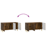 Mobile TV Rovere Fumo 99 x 34,5 x 50 cm Legno ingegnerizzato