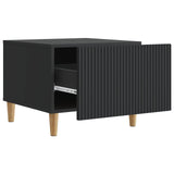 Tavolino da salotto Nero 49 x 50 x 40 cm Legno ingegnerizzato