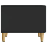 Tavolino da salotto Nero 49 x 50 x 40 cm Legno ingegnerizzato