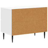 Armadio da Notte con cassetto Bianco Lucido 62 x 34,5 x 47,5 cm