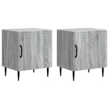 Armadio da Notte 2 pcs Grigio Sonoma 43 x 34,5 x 50 cm