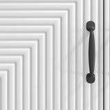 Credenza Bianco Lucido 66 x 34,5 x 89,5 cm Legno ingegnerizzato