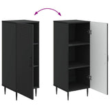 Credenza Nero 33 x 34,5 x 89,5 cm Legno ingegnerizzato