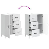 Credenza Bianco 66 x 34,5 x 89,5 cm Legno ingegnerizzato