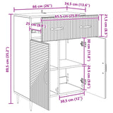 Credenza Rovere Sonoma 66 x 34,5 x 89,5 cm Legno ingegnerizzato
