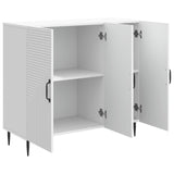 Credenza Bianco 89 x 34,5 x 80 cm Legno ingegnerizzato