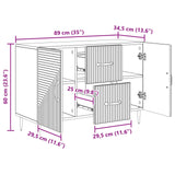 Credenza con cassetto Rovere Artigianale 89 x 34,5 x 60 cm