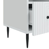 Mobile TV Bianco 102 x 34,5 x 50 cm Legno ingegnerizzato