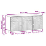 Mobile TV Rovere Sonoma 99 x 34,5 x 50 cm Legno ingegnerizzato