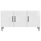 Mobile TV Bianco Lucido 99 x 34,5 x 50 cm Legno ingegnerizzato