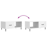 Tavolino da salotto Bianco 90 x 50 x 40 cm Legno ingegnerizzato