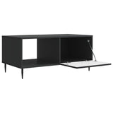 Tavolino da salotto Nero 90 x 50 x 40 cm Legno ingegnerizzato