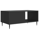 Tavolino da salotto Nero 90 x 50 x 40 cm Legno ingegnerizzato