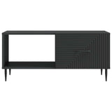 Tavolino da salotto Nero 90 x 50 x 40 cm Legno ingegnerizzato