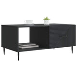 Tavolino da salotto Nero 90 x 50 x 40 cm Legno ingegnerizzato