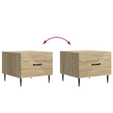 Tavolino da salotto con cassetto Rovere Sonoma 49 x 50 x 40 cm