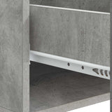 Tavolino da salotto con cassetto Grigio Cemento 49 x 50 x 40 cm