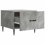 Tavolino da salotto con cassetto Grigio Cemento 49 x 50 x 40 cm