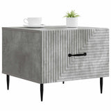 Tavolino da salotto con cassetto Grigio Cemento 49 x 50 x 40 cm