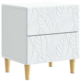Comodino Bianco 43 x 34,5 x 48 cm Legno ingegnerizzato