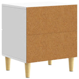Comodino Bianco 43 x 34,5 x 48 cm Legno ingegnerizzato