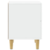 Comodino Bianco 43 x 34,5 x 48 cm Legno ingegnerizzato