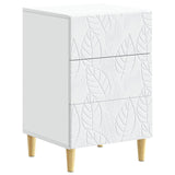 Comodino Bianco 43 x 39,5 x 66,5 cm Legno ingegnerizzato