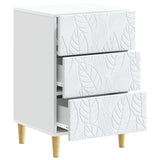Comodino Bianco 43 x 39,5 x 66,5 cm Legno ingegnerizzato