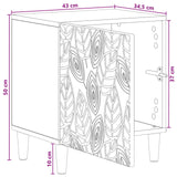 Comodino Bianco 43 x 34,5 x 50 cm Legno ingegnerizzato