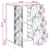 Credenza Bianco 66 x 34,5 x 90 cm Legno ingegnerizzato