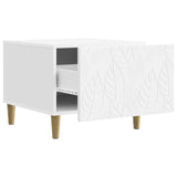 Tavolino da salotto Bianco 50 x 49 x 40 cm Legno ingegnerizzato