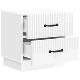 Armadio da Notte 2 pcs Bianco Lucido 43 x 34,5 x 44,5 cm