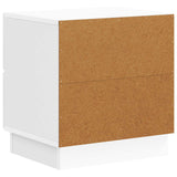 Armadio da Notte 2 pcs Bianco Lucido 43 x 34,5 x 44,5 cm
