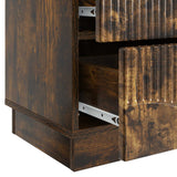 Armadio da Notte 2 pcs Rovere Fumo 43 x 34,5 x 44,5 cm
