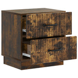 Armadio da Notte 2 pcs Rovere Fumo 43 x 34,5 x 44,5 cm