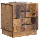 Armadio da Notte con cassetto Legno antico 43 x 34,5 x 44,5 cm