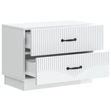 Armadio da Notte con cassetto Bianco 62 x 34,5 x 44,5 cm