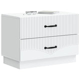 Armadio da Notte con cassetto Bianco 62 x 34,5 x 44,5 cm