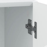 Comodino Bianco 43 x 34,5 x 47 cm Legno ingegnerizzato