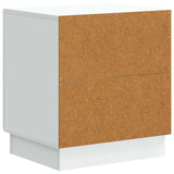 Comodino Bianco 43 x 34,5 x 47 cm Legno ingegnerizzato