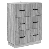 Mobile con Cassetti Grigio Sonoma 66 x 34,5 x 87 cm