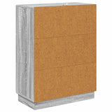 Mobile con Cassetti Grigio Sonoma 66 x 34,5 x 87 cm